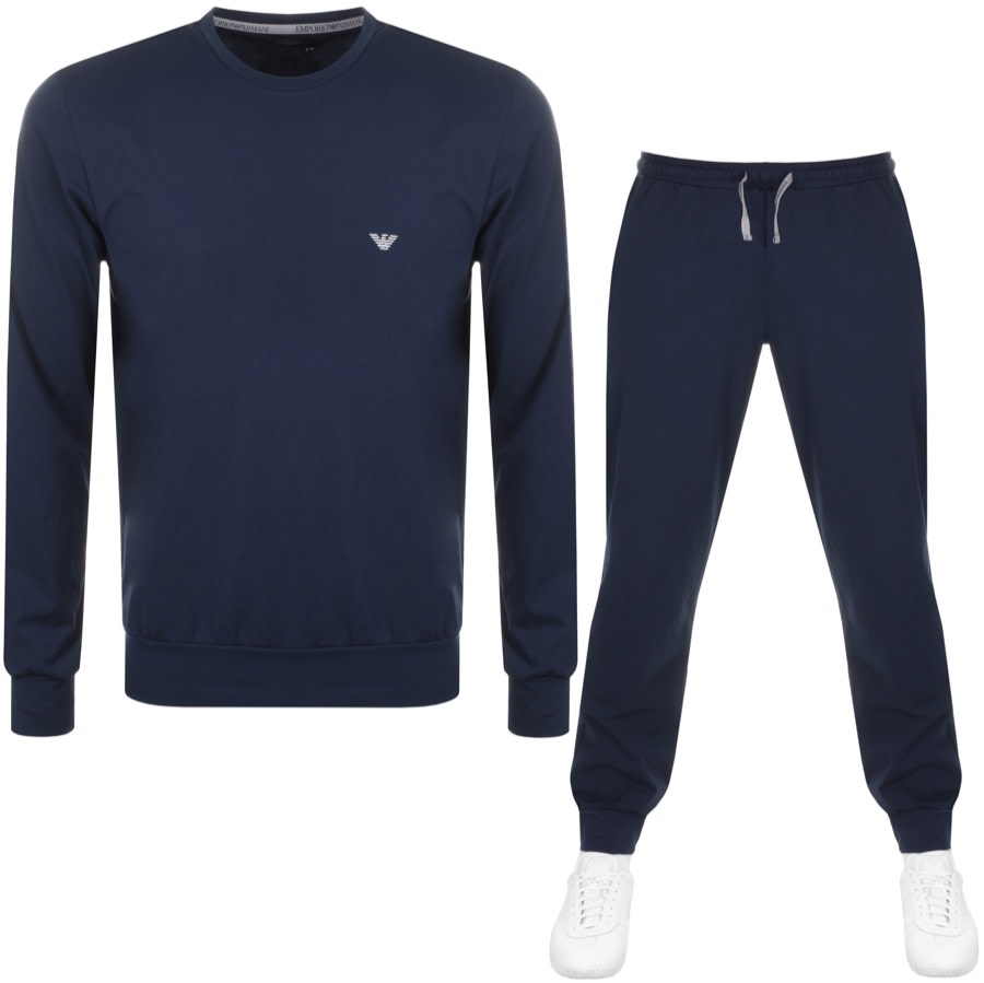 Alternative Image for ProductEmporio Armani Lightweight Lounge Tracksuit Navy1
